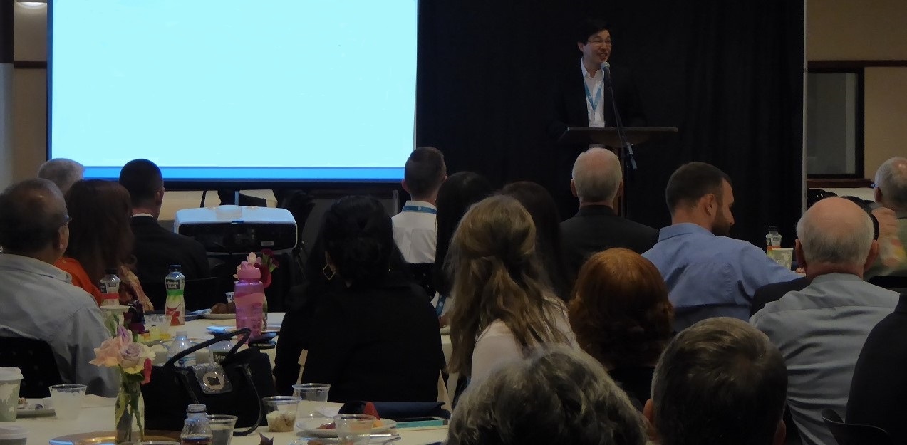 Photo - Daniel Jang testimony on previous speaking engagement