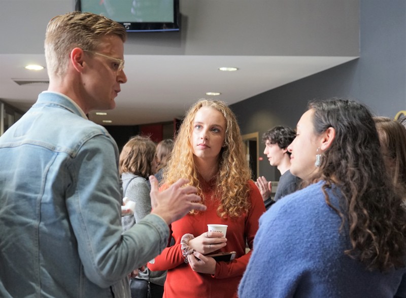 Photo - Kiwi young writers Blake Gardiner, Petro Swart and Rebecca Hoverd