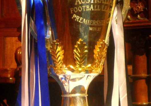 AFL's ultimate prize on show