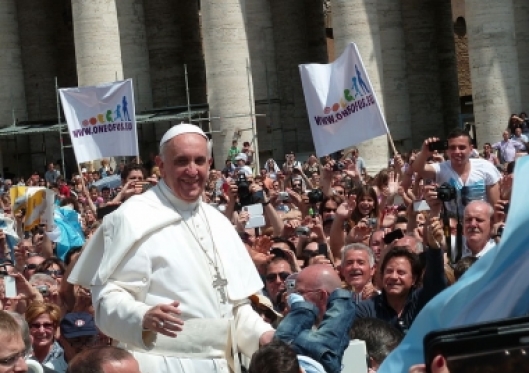 Pope Francis talks about battling narcissism and fear