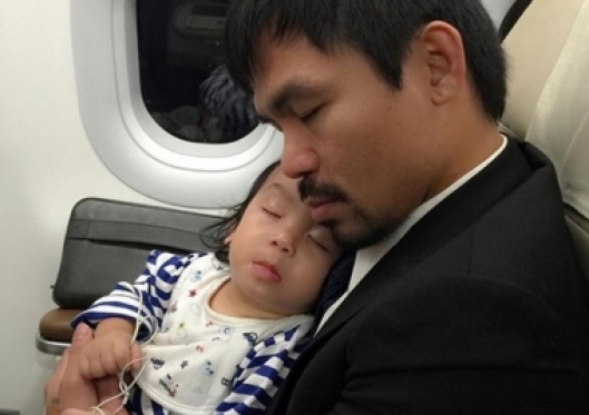 Manny Pacquiao shares words of wisdom on fatherhood: 'Son follows his example'